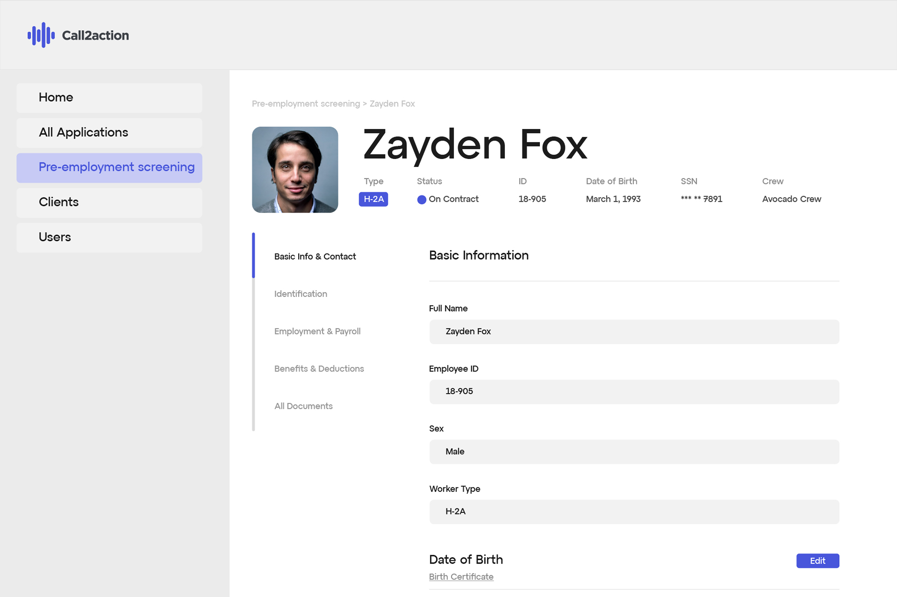 Pre-Employment Screening